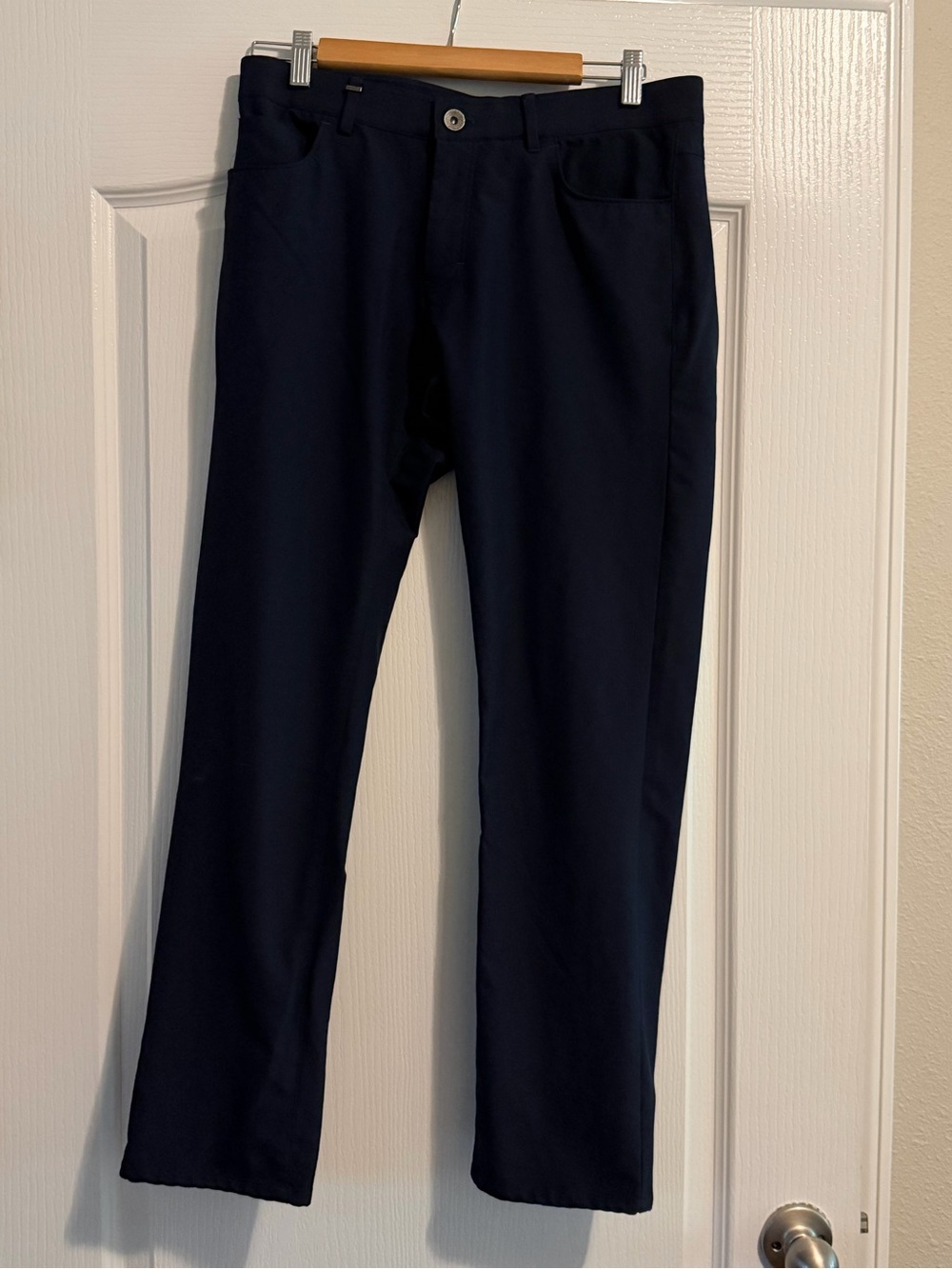 Calvin Klein Men's Navy Stretch Casual Pants - 30x30